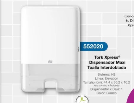 Dispensador Toalla Interdoblada