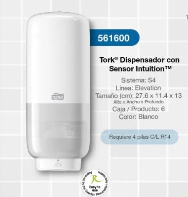 Dispensador en espuma y sanitizante