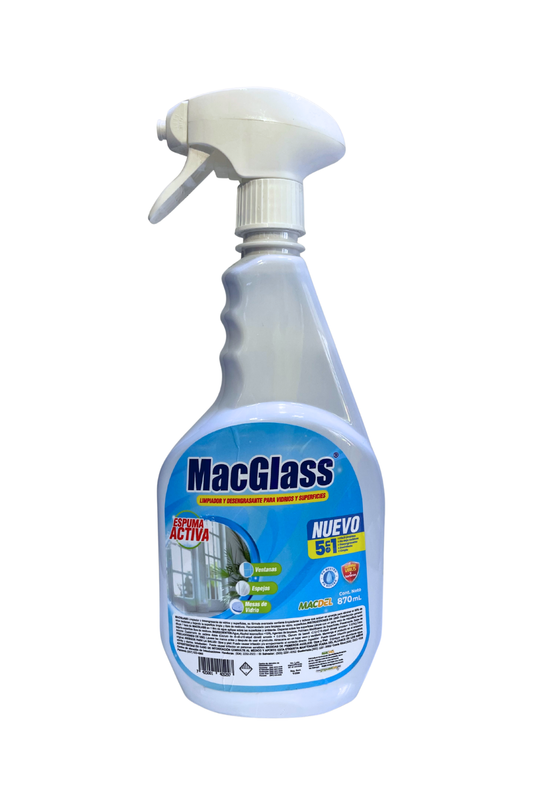 Mac Glass Limpiador y Desengrasante para Vidrios